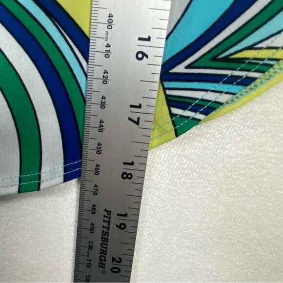 Chico's Modern Movement Cold Shoulder 3/4 Sleeve Multi Color Top Size 3 - Picture 13 of 13